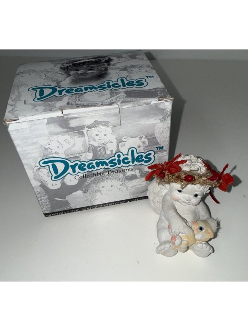 VINTAGE Dreamsicles Kitty & Me Angel Cherub Figurine DX051 Kitten Cat Persian
